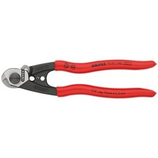 Knipex Forged Wire Rope Cutters 190mm Plastic Coated Handles 03047
