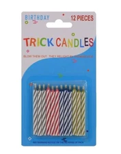 5pc TRICK Spiral Cake Candles - 12 pack