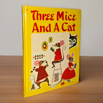 Three Mice and a Cat (1950) ~ Jean Horton Berg ~ Wonder Books ~ Hardcover