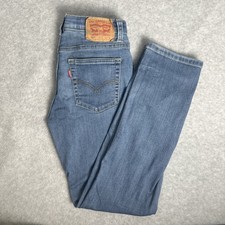 Levi's 502 Jeans Boys Regular Fit Stretch Denim Medium Wash Size 14 W27 L29