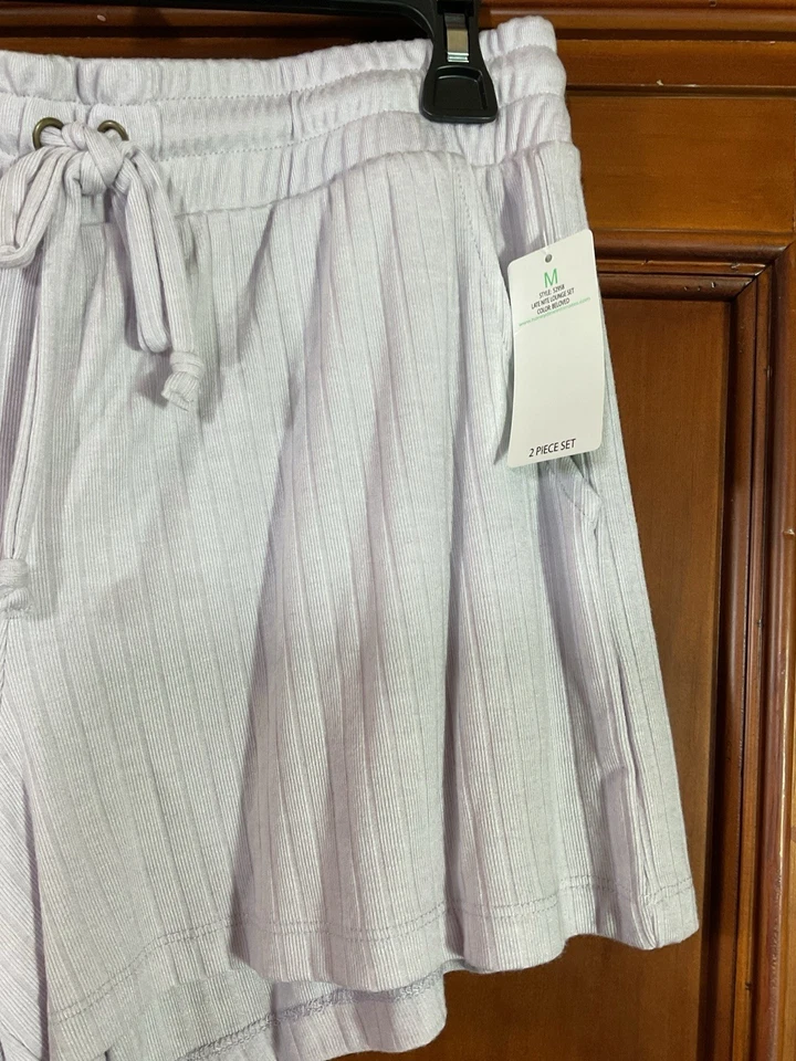 Juego de salón de 2 piezas para mujer Honeydew color: púrpura claro amado mediano nuevo con etiquetas talla mediana Foto 3 de 4