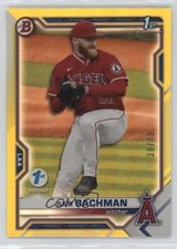 2021 Bowman Draft 1st Edition Yellow Foil 36/75 Sam Bachman #BD-196 0s9t