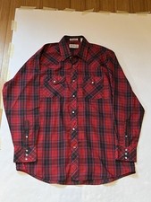 Sheplers Plaid Pearl Snap Western Style Button Shirt Long Sleeve Large