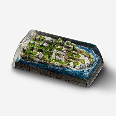 Jelly Key Artisan Key Cap - Lost Cities 2 - Green Underwood SA R3 2u
