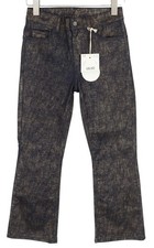 LIU JO Lamina Women's Jeans W28 Glitter Bootcut Patterned Ankle Fit *