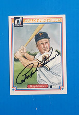 SIGNED RALPH KINER 1983 DONRUSS HALL OF FAME HEROES CARD #38