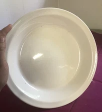 Vintage Ironstone Pie Dish Crazed White Pan 10” Diameter Unknown Brand