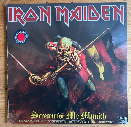 iron maiden sealed coloured double vinyl lp