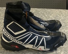 SALOMON SNOWCROSS 1 WINTER SPIKED RUNNING SHOES MENS 9.5 NEW WITH TAGS BLUE NICE SALOMON SNOWCROSS 1 WINTER SPIKED RUNNING SHOES MENS 9.5 NEW WITH TAGS BLUE NICE - Image 1