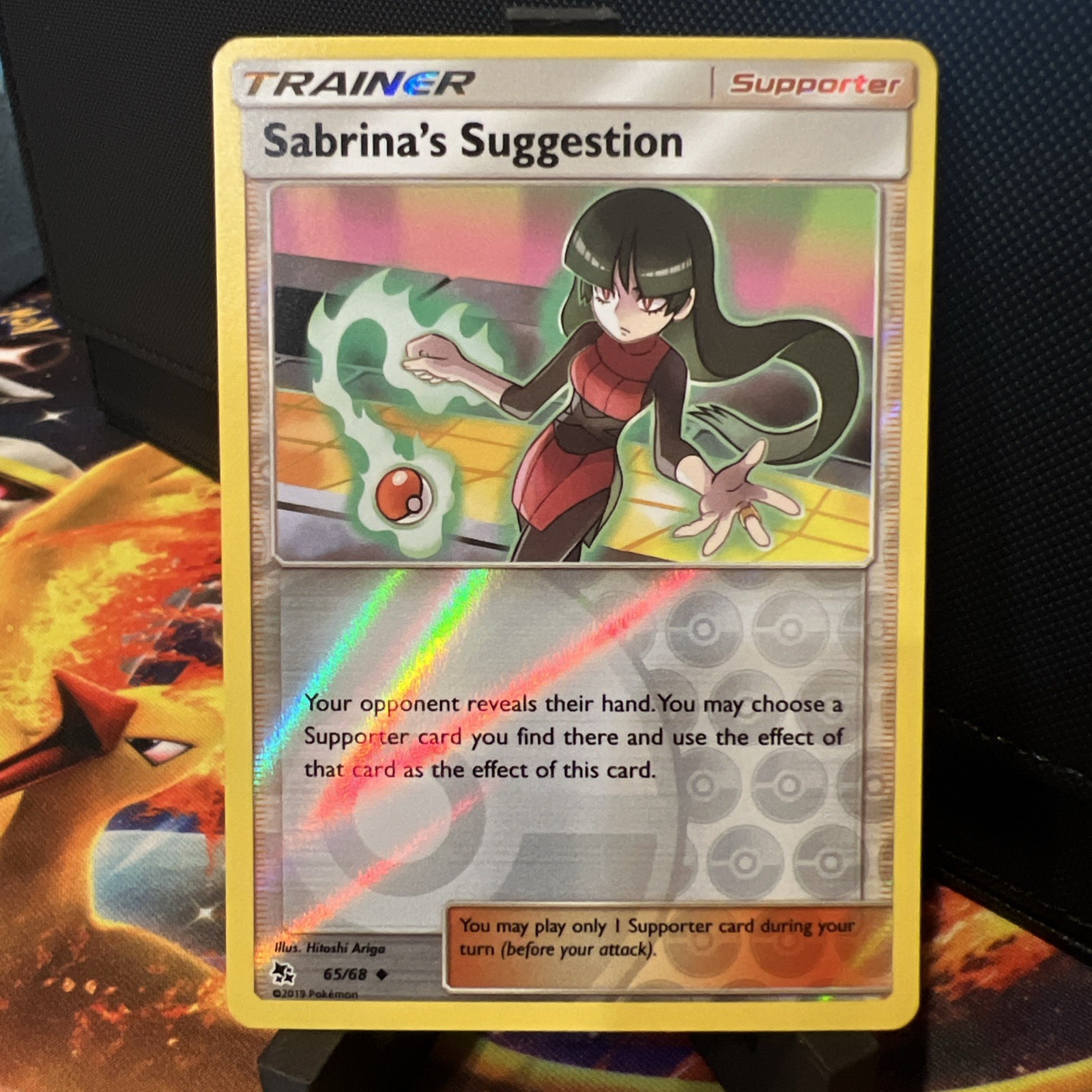 Pokémon TCG Sabrina's Suggestion 65/68 Hidden Fates Reverse Holo MINT!