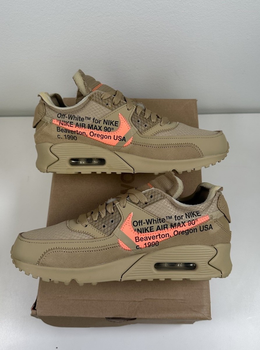 Size 7 - Nike Off White x Air Max 90 Desert Ore 2019 | eBay