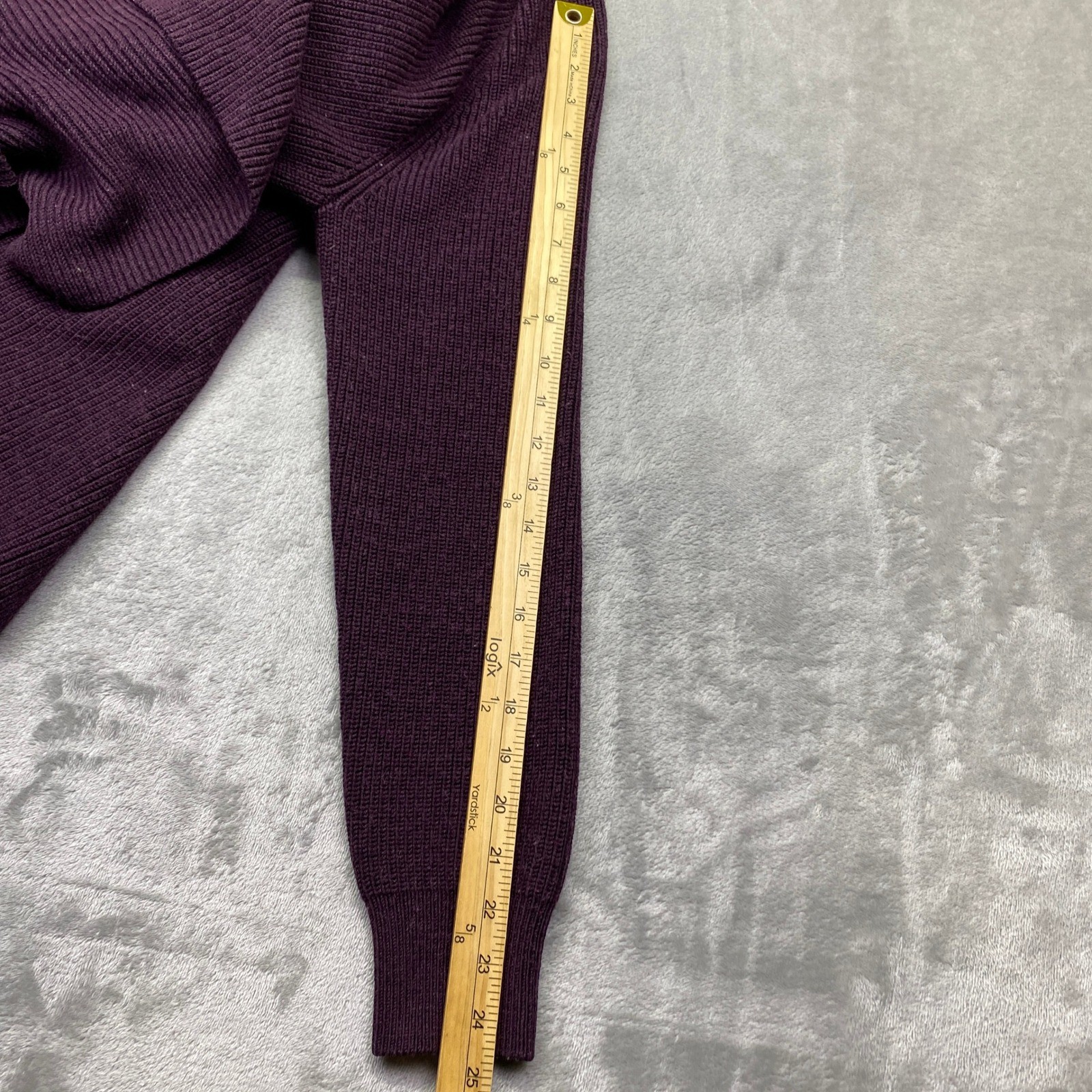 Athleta Switchback Pullover Sweater Purple V Neck… - image 9