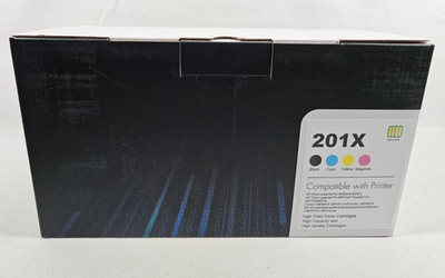 For HP 201A 201X 4x Toner Cartridge Black Cyan Magenta Yellow Color LaserJet Pro