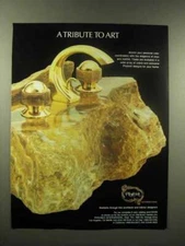 1988 Phylrich Faucet Ad - A Tribute to Art