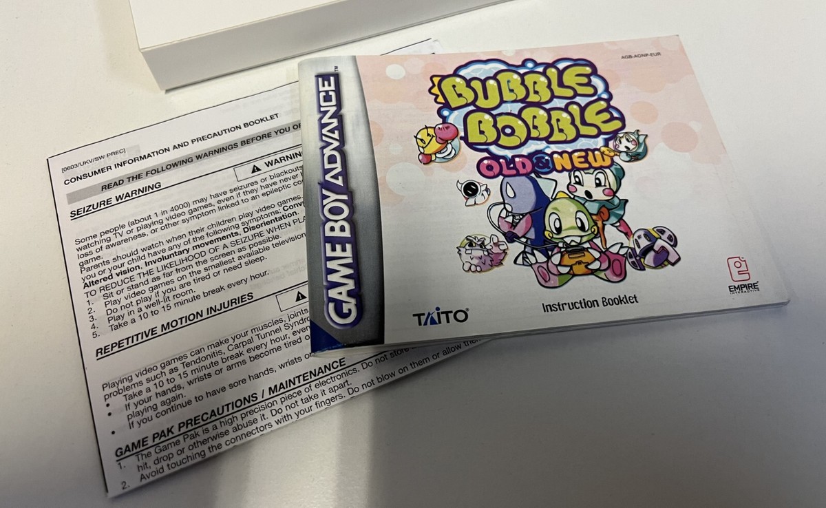 Bubble Bobble Old & New【中古・GBA版・欧州版】 Amazon | Bubble Bobble Old & New (輸入版) | ゲームボーイ