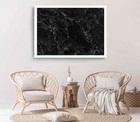 Vinyl Mat Black Print, Abstract Marble Wall Art, Abstract Design Framed Wall Art
