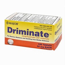 Driminate Motion Sickness 50 MG 100 Tabs By Major Pharmaceuticals