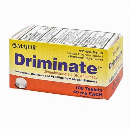 Driminate 100 Tabs 50 mg by Major Pharmaceuticals - Picture 1 of 1