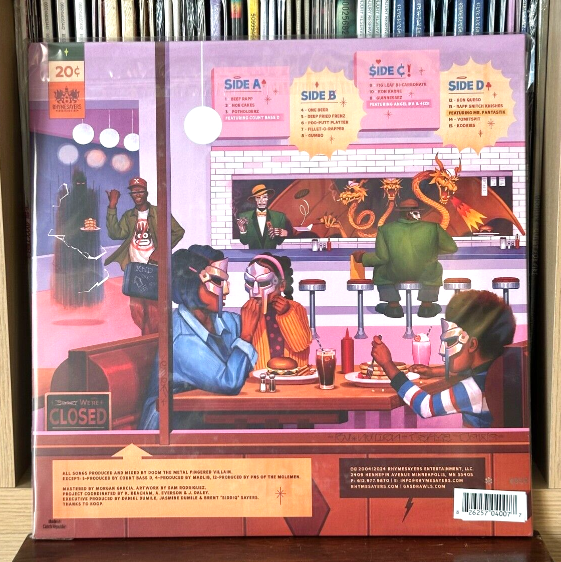 MF DOOM MM..FOOD LE5000 20th Anniversary Vinyl 2LP + Kookies 7