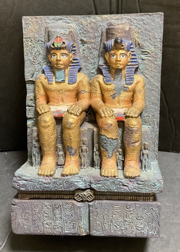 Egyptian Themed Hinged Treasure Trinket Boxes - New - open box items - Picture 12 of 16