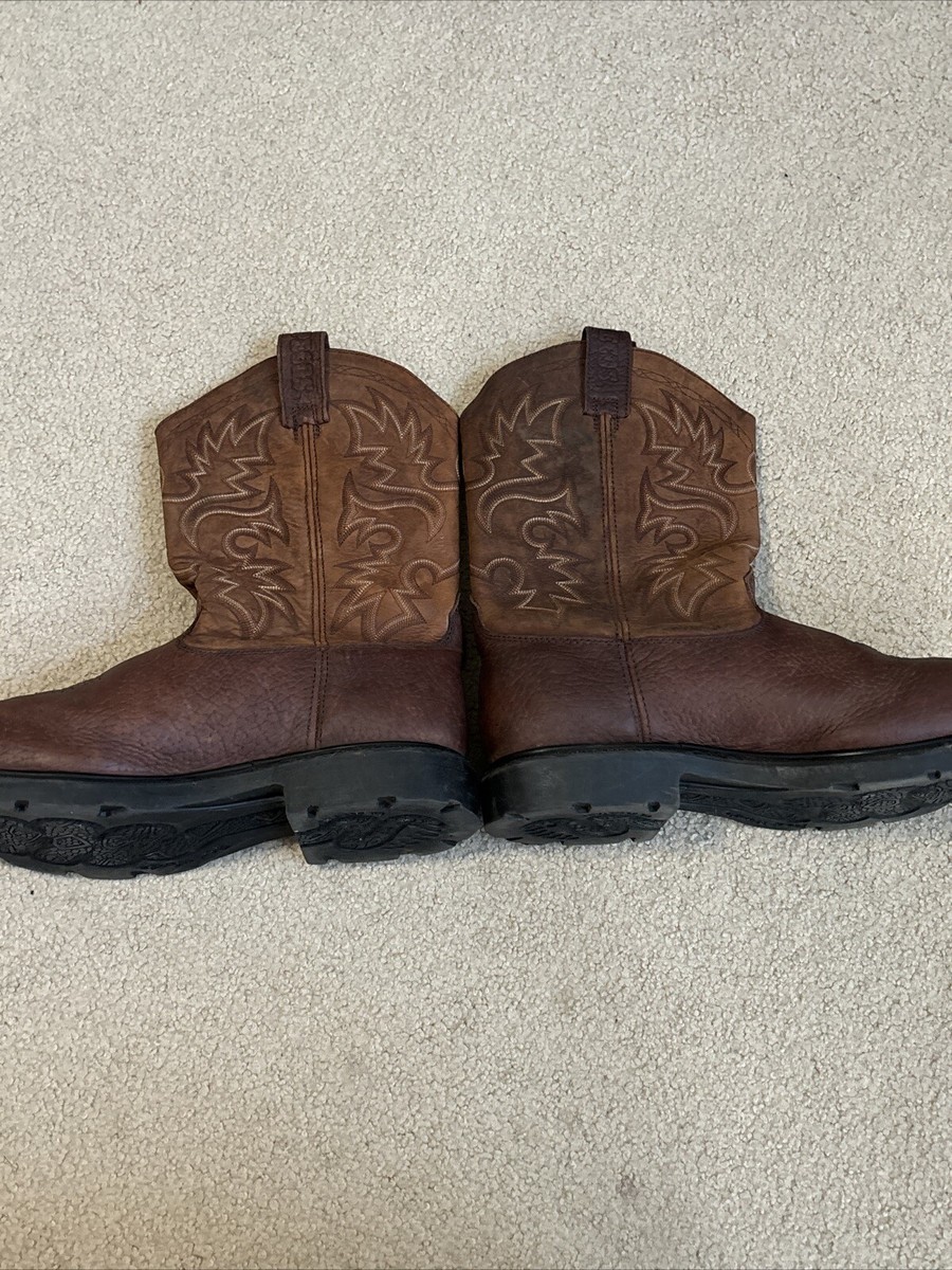 Red Wing Pecos 2201 Cowboy Work Boots Red Wing Boots Mens 13 Pecos 2201 Steel Toe Brown Leather  main image 2