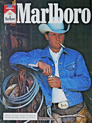 marlboro cigarettes jean jacket Vintage Country Store Denim New With Tags L Leather Collar Deconstructed Denim Jacket Marlboro jacket and stonewashed jeans.