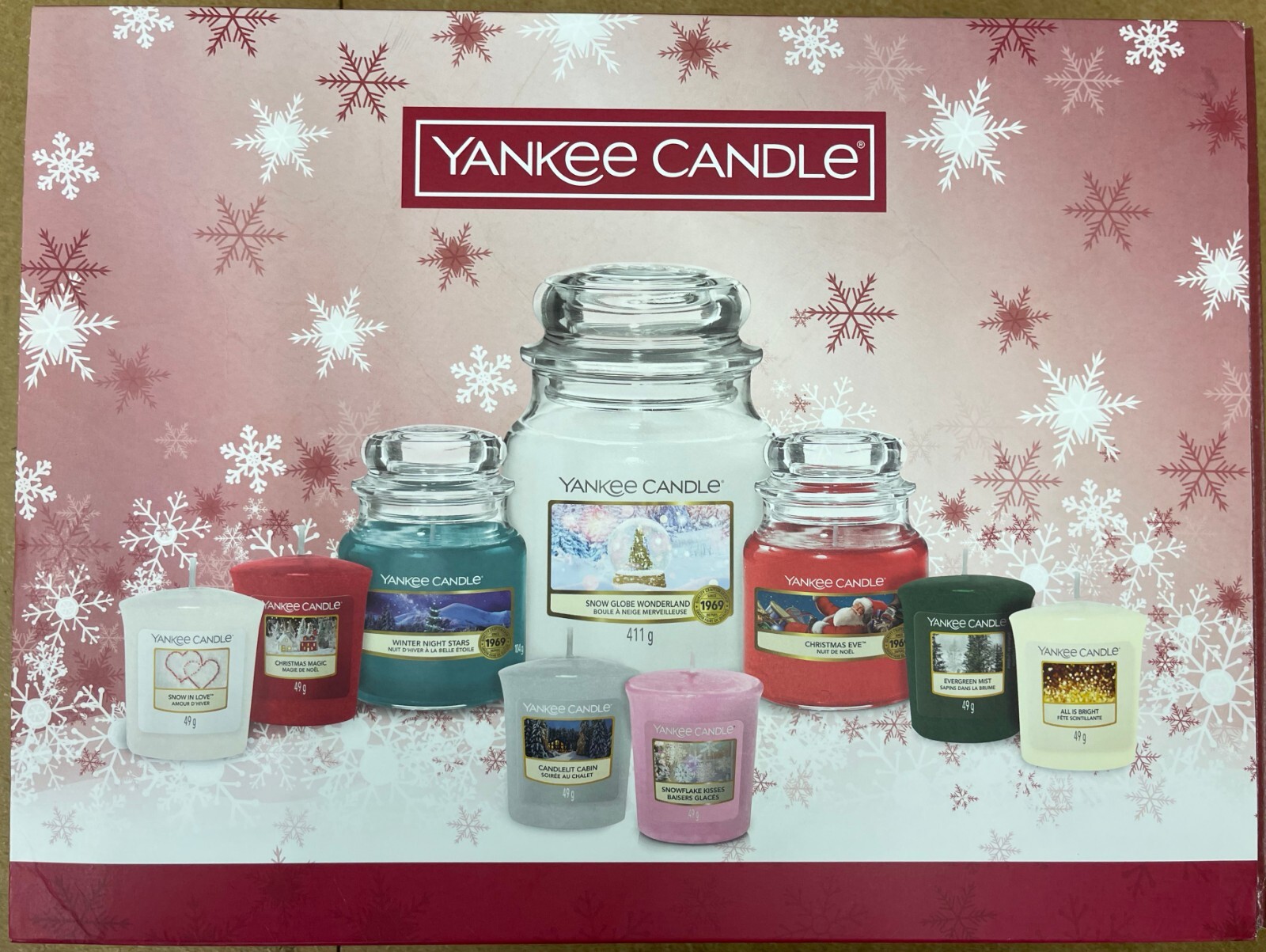 Yankee Candle Large Wow Gift Set RRP £73.90 inc 3 Jars Christmas