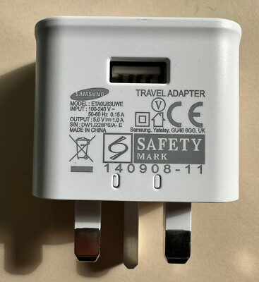 Micro Usb Samsung Travel Adapter Eta0u83ewe Data Cable Genuine