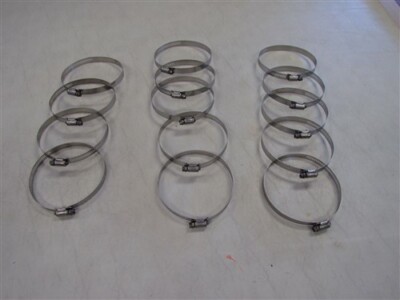 TRIDON 072 STAINLESS STEEL 5'' HOSE CLAMP SET OF (14) MARINE BOAT