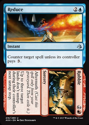 MRM FR/VF 4x Reduce // Rubble - Reduire // N��ant MTG AKH