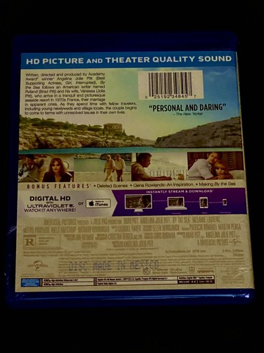 By The Sea (Blu-ray, Universal Studios, 2015 Brad Pitt, Angelina Jolie Film) NEW - Zdjęcie 2 z 2
