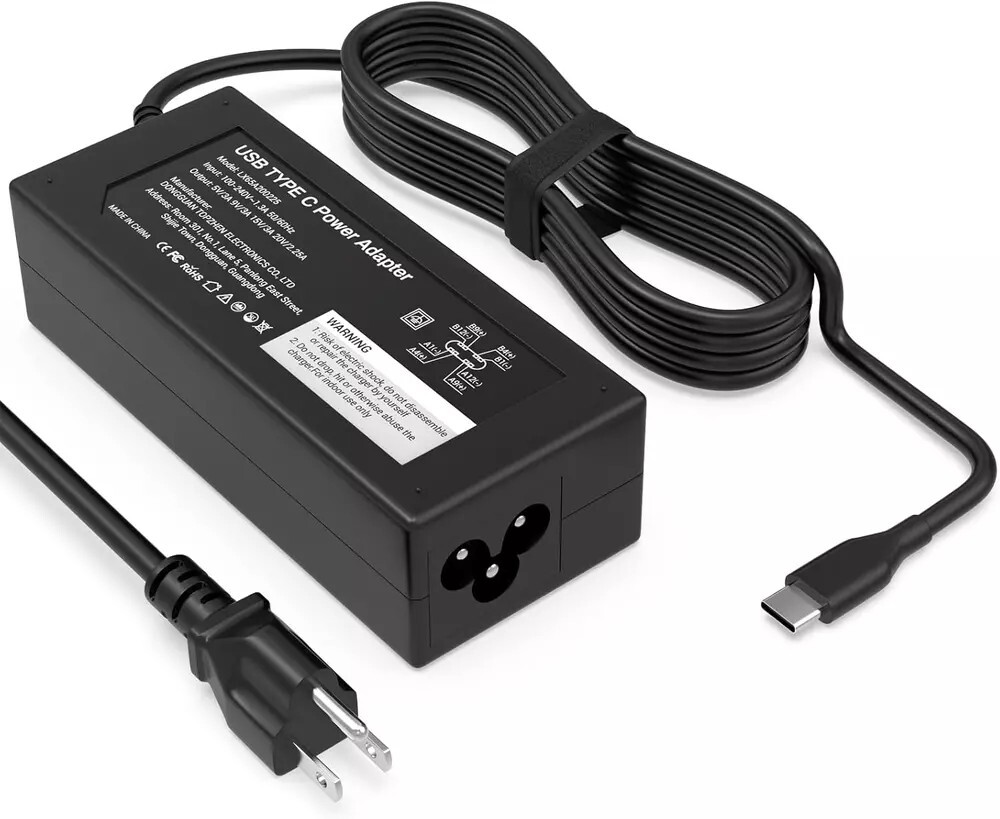 Universal Chromebook Charger-45W USB-C Power Adapter for HP Laptop Charger,Lenov-image