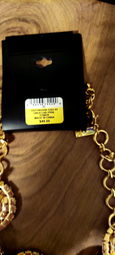 I.N.C. International Concepts Mixed-Metal Crystal Circle Necklace, 17" + 3" - Picture 7 of 7