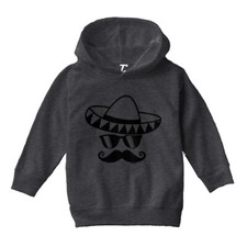Sombrero Mustache - Mexico Mexican Cinco De Mayo Toddler/Youth Hoodie