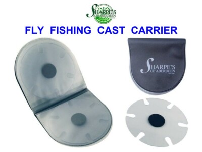 SHARPE'S OF ABERDEEN CAST CARRIER GAME FLIEGEN ANGELSCHNUR TIPPET VORFACH RIG GELDBÖRSE