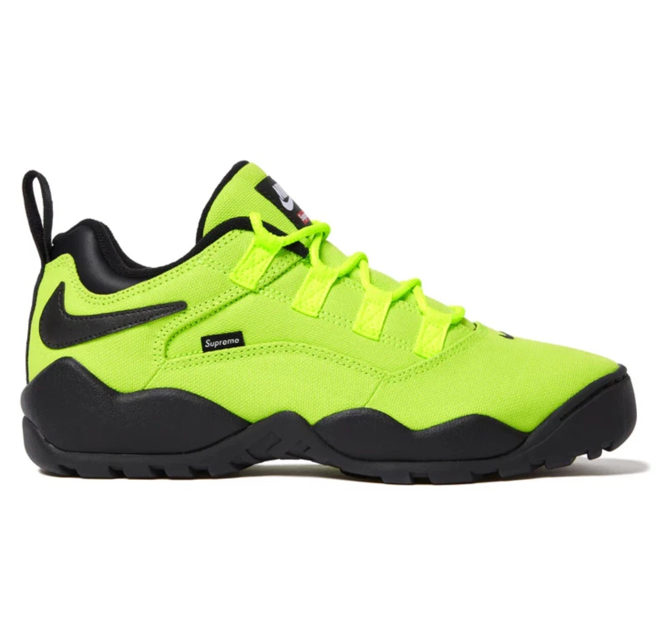 Nike SB x Supreme Darwin noir bas volt jaune   Taille 6 hommes (7,5 femmes)   NEUF