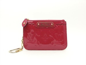 Louis-Vuitton-Authentic-Monogram-VERNIS-Indian-Rose-Key-Chain-Coin-Purse-Wallet