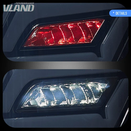 2015-2020 For Ford F150 Black Sequential Full LED Brake Tail Lights Pair - Bild 11 von 16