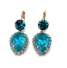 Earrings By Mariana Woman Exquisite Laguna Delight and Blue Zircon Swarovski ...