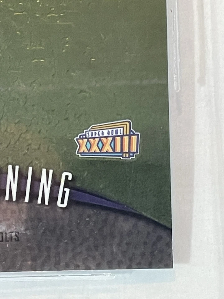 1998 Peyton Manning дебютант лучший Super Bowl Jumbo #6 BGS 9/10 поп 5 не выше - Изображение 3 из 4