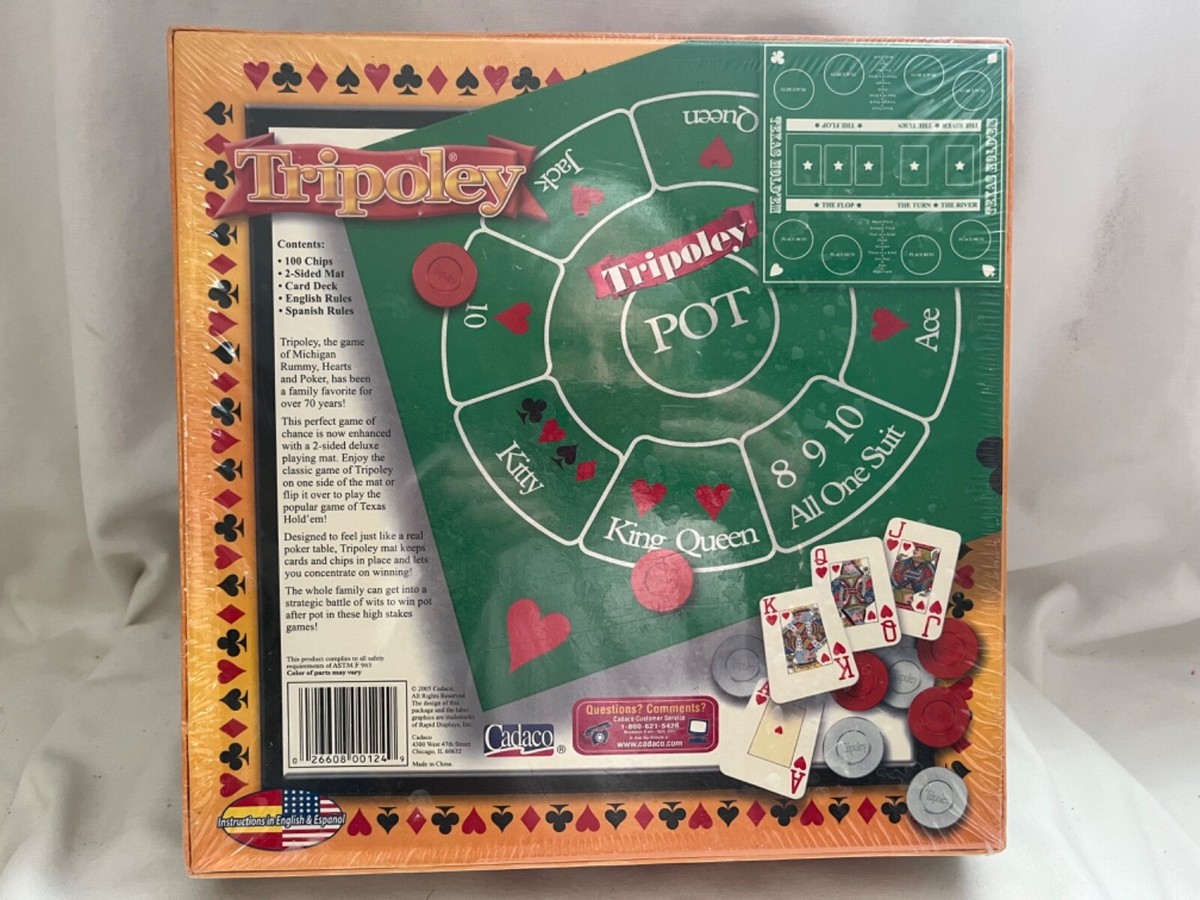 Ideal TRIPOLEY Deluxe Board Game Sealed Complete Great Gift Deluxe 