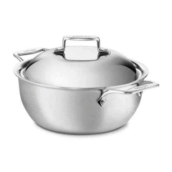 All-Clad D5 Brushed Stainless Steel 5.5-Qt Dutch Oven with Dome Lid
Opens in a new window or tab