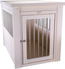 New Age Pet ecoFLEX Pet Crate/End Table, Medium, Antique White
