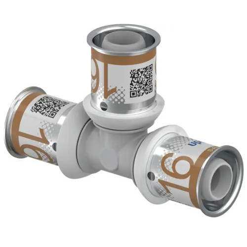 Uponor S-Press PLUS 16mm Equal Tee (PPSU) - MLCP Fitting - 1039944
