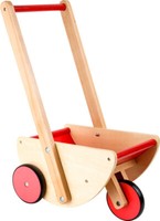 Puppenwagen Mit 3 RäDern - Lauflernwagen FüR Puppen Holzspielzeug Kinder Spielen