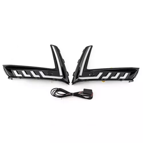 Fit 2023-2025 Honda CRV CR-V Pair LED Turn Signal DRL Fog Lights W/Sensor Hole - Picture 6 of 10