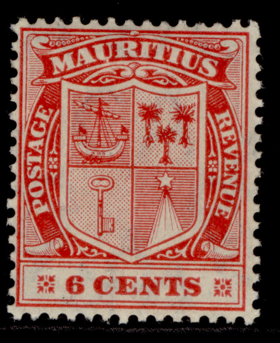MAURITIUS EDVII SG186a, 6c pale red, LH MINT. Cat £14.