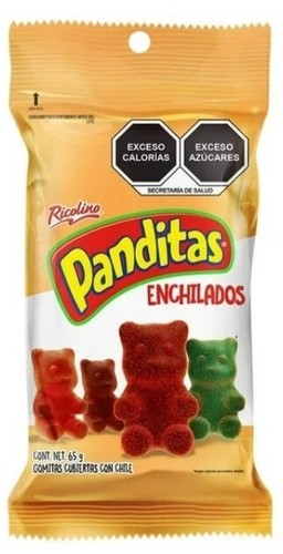 RICOLINO PANDITAS CON SABORES ACIDOS ENCHILADOS CLASICOS ROJOS 4 PIEZA GOMITAS - Bild 4 von 5