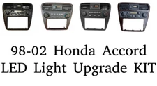 98-02 Honda Accord Climate Heater Control LED Upgrade Kit + Clock Light Complete