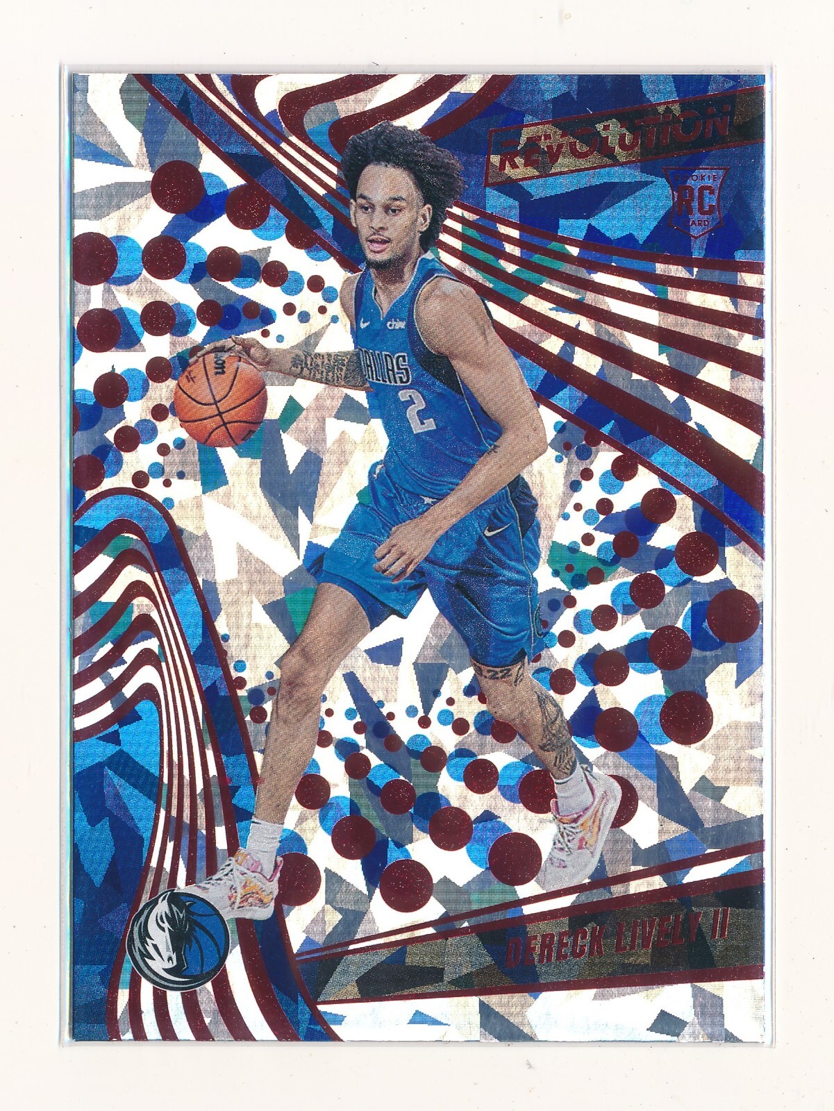 DERECK LIVELY II 2023-24 PANINI REVOLUTION CHINESE NEW YEAR #120 RC *MAVERICKS*